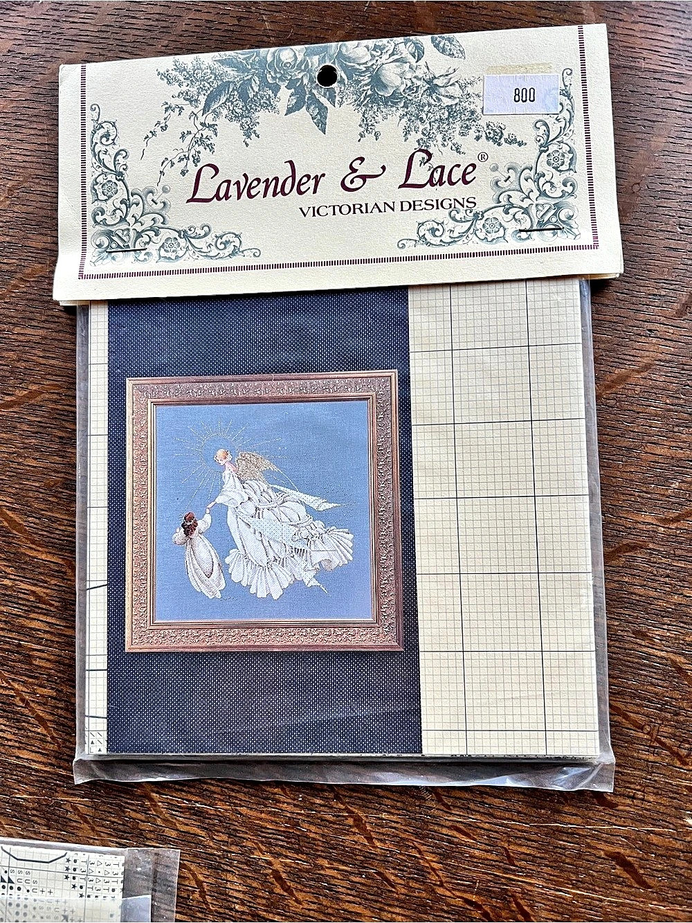 Lavender & Lace Angel of Mercy Cross Stitch Pattern